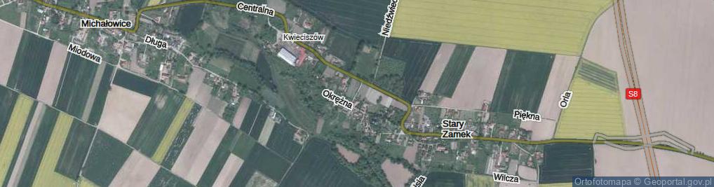 Zdjęcie satelitarne Bliska ul.